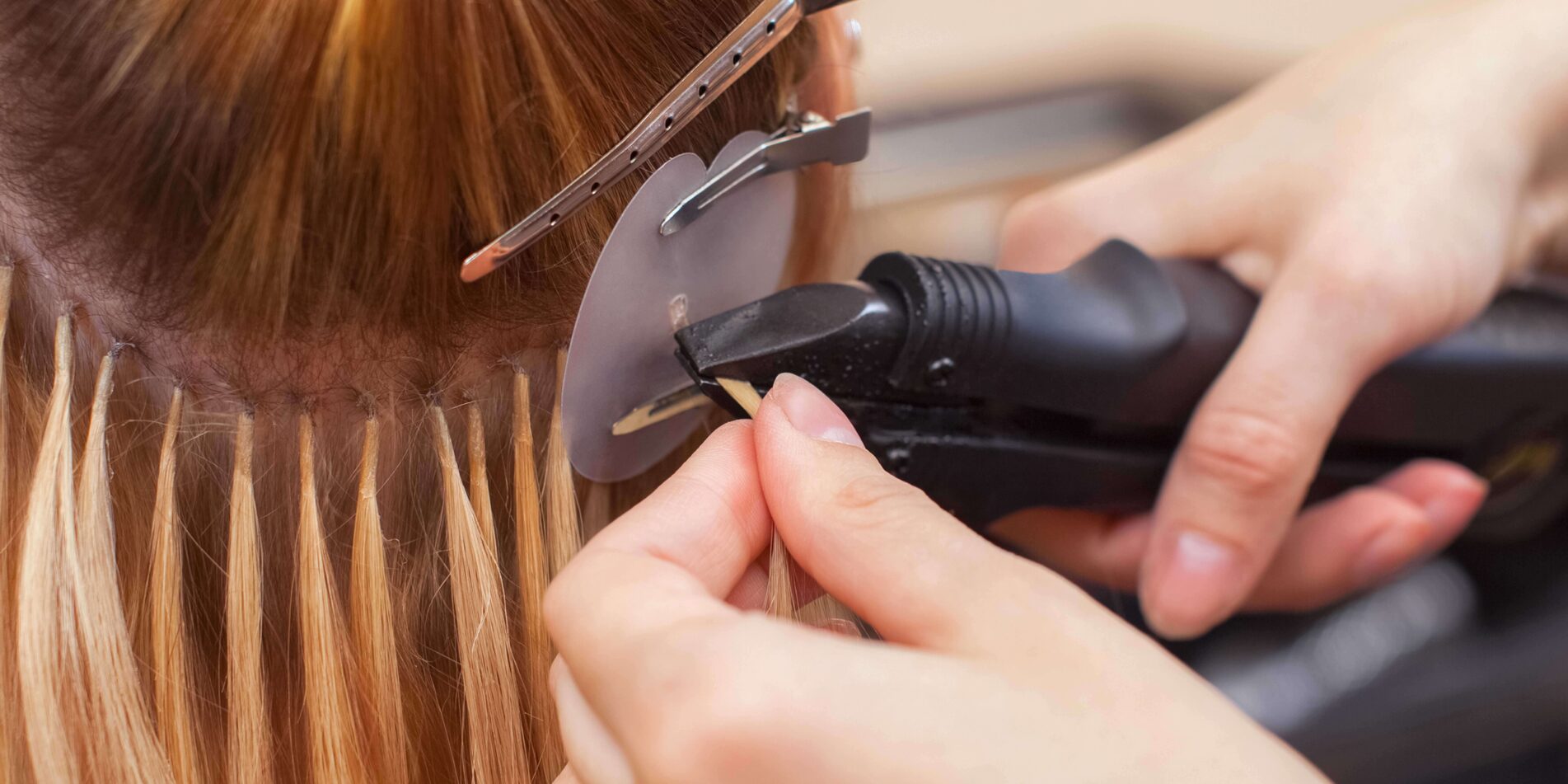 fitting hair extensions